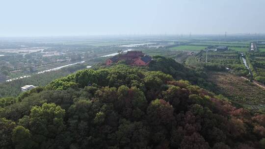 航拍自然风景天际线山峰美景