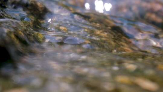 河边流水河流河水小溪山泉泉水水流升格大自