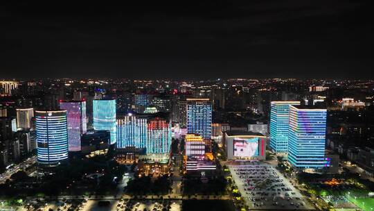 广东汕头时代广场万象城苏宁广场夜景