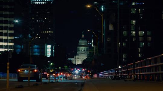 城市夜景空镜头唯美转场
