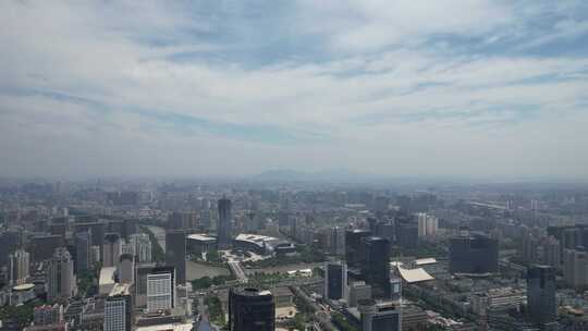 浙江杭州城市风光航拍