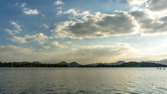 杭州西湖山水自然风景