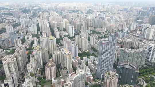 广州天河区城市建筑航拍视频素材模板下载