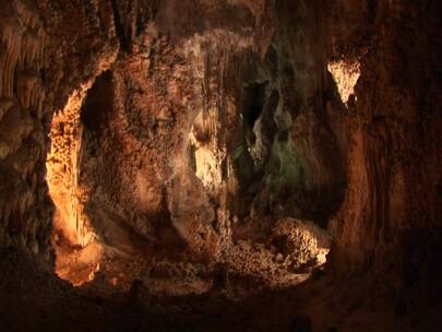 新墨西哥州卡尔斯巴德洞穴视频素材模板下载