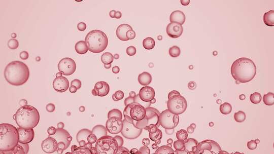绵密小气泡水珠液体液态3D细胞护肤