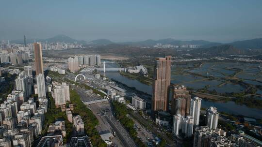 深圳福田河套视频深圳福田海关喜来登酒店视频素材模板下载