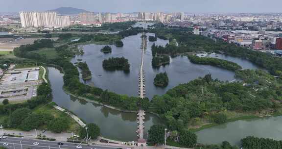 晋江安平桥旅游景区航拍