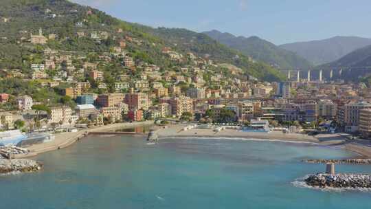 意大利，海洋， Camogli，海