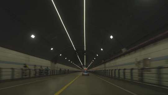 车流延时 城市隧道视频素材模板下载