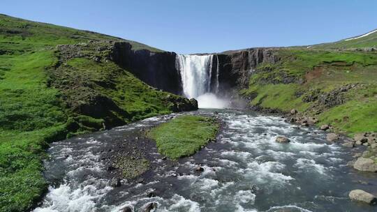 冰岛瀑布景观