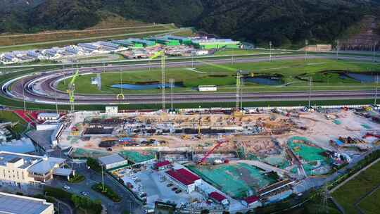 建设中的香港赛马会从化马场航拍