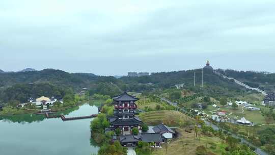 宜春城市地标航拍素材