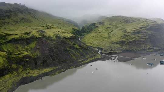 冰岛，山脉，景观，地平线