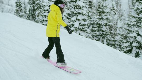 自由滑雪视频素材模板下载
