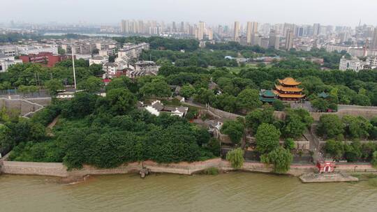 湖南岳阳楼5A景区航拍