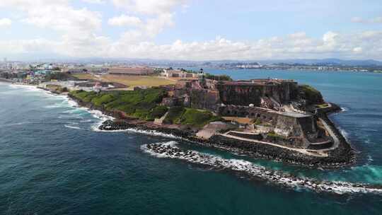 Castillo San Felipe del Morro，也被称为El Morro，是一座建于16分至18分之间的城堡视频素材模板下载