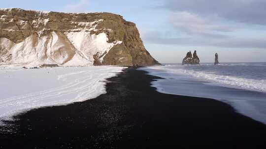冰岛的海边视频素材模板下载