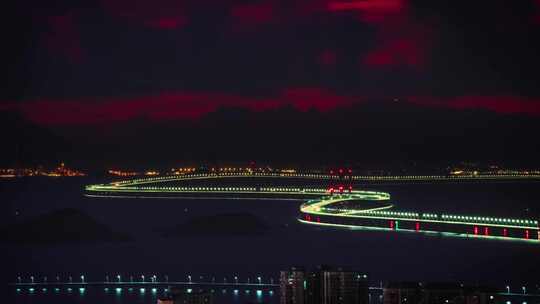 港珠澳大桥日出光影延时-4K-60P
