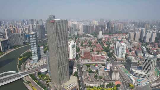 天津城市风光建筑航拍