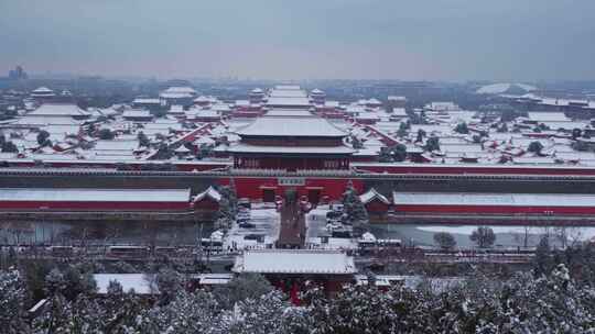 北京雪景 故宫天坛