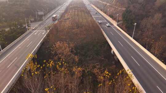 河北 石家庄 井陉县 道路 交通 秋天