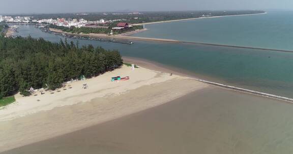 航拍海南沙滩及海洋美景