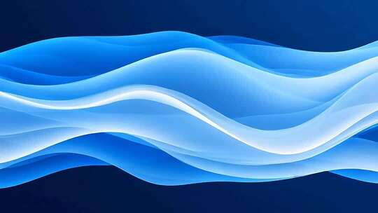 蓝色动感波浪抽象背景素材