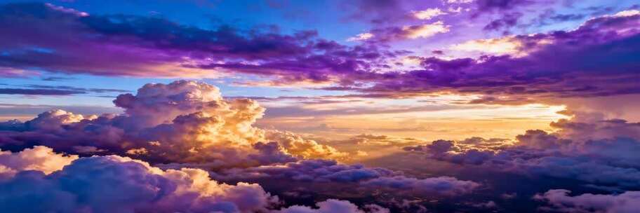 宽屏七彩祥云彩云天空美景合集