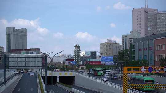 河南省郑州市二七塔二七广场隧道实拍视频素材模板下载