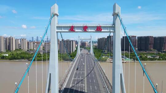 宁波庆丰桥甬江水4K航拍原素材60帧视频素材模板下载