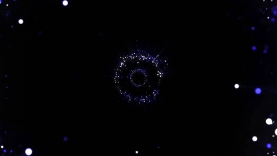 循环梦幻粒子光斑冲镜背景视频素材模板下载