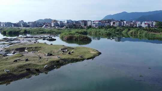 福建莆田盖尾公园航拍