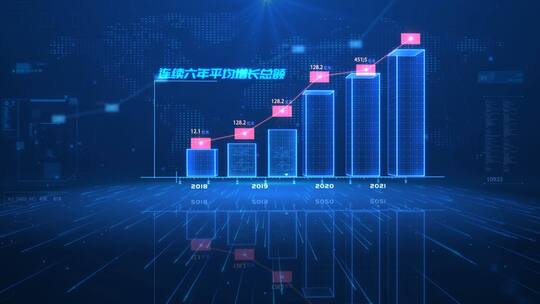 科技数据信息框架文字分类展示AE视频素材教程下载