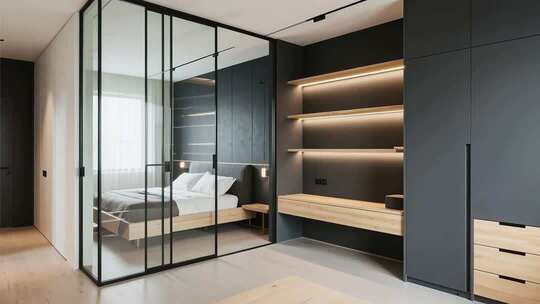 现代简约风格卧室室内场景