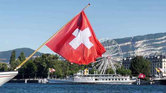 瑞士国旗视频素材模板下载