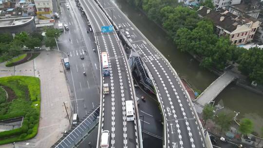 广州立交桥航拍