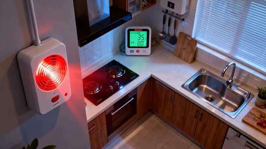 厨房电器与环境监测设备展示