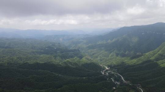 航拍湖北神农架天燕景区4A景区