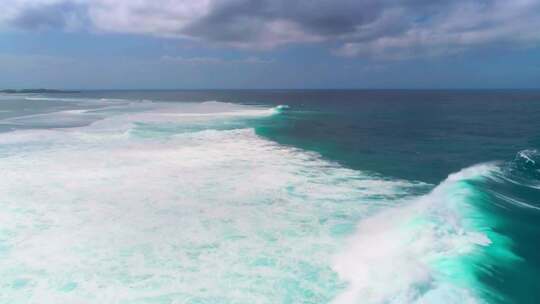 大海海浪沙滩海岸线