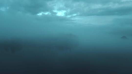 无人机接近温德米尔湖中央的岛屿，位于温德视频素材模板下载