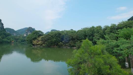 广西柳州山水龙潭公园风景