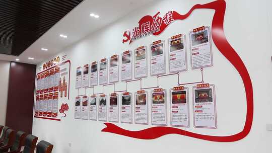 党建光辉历程展示墙