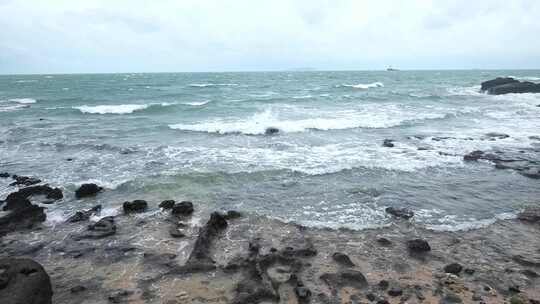 广西北海涠洲岛大海南岸鳄鱼山旅游旅行