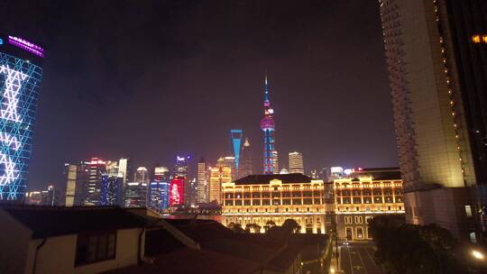 上海夜景航拍原创
