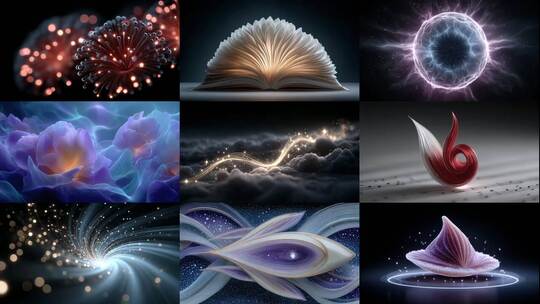 扬帆起航抽象艺术光影流动创意无限高清在线视频素材下载