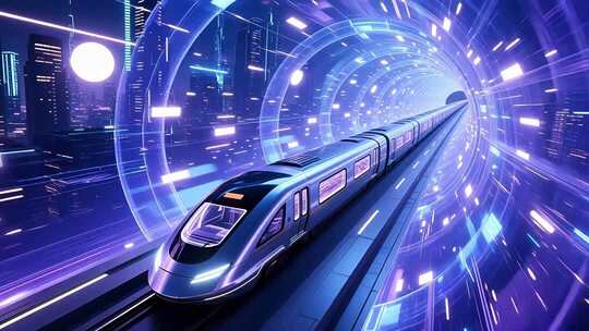 地铁时空隧道穿梭4K