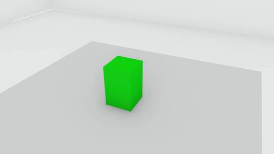 用于商业产品的带旋转摄像头的3d绿屏模型