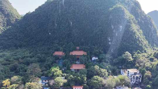 阳朔十里画廊监山寺航拍