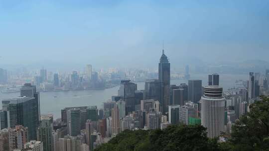 香港城市空镜俯拍