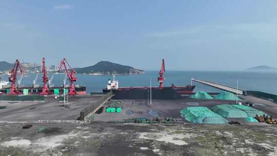 煤炭港口 港口码头视频素材模板下载